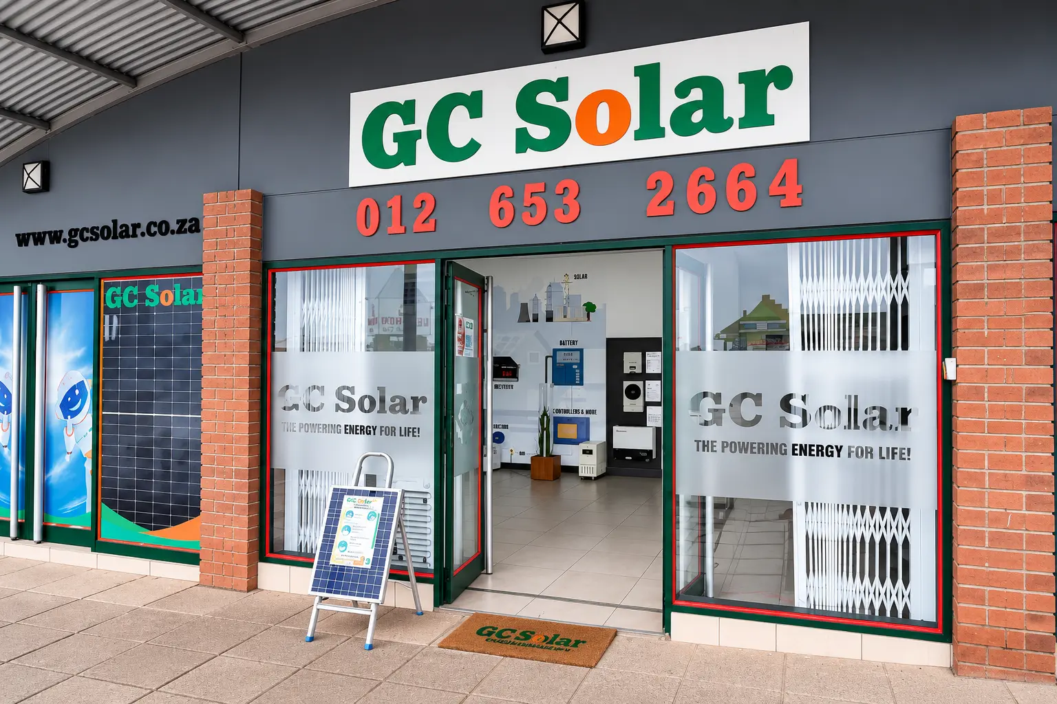The GC Solar retail shop in Centurion